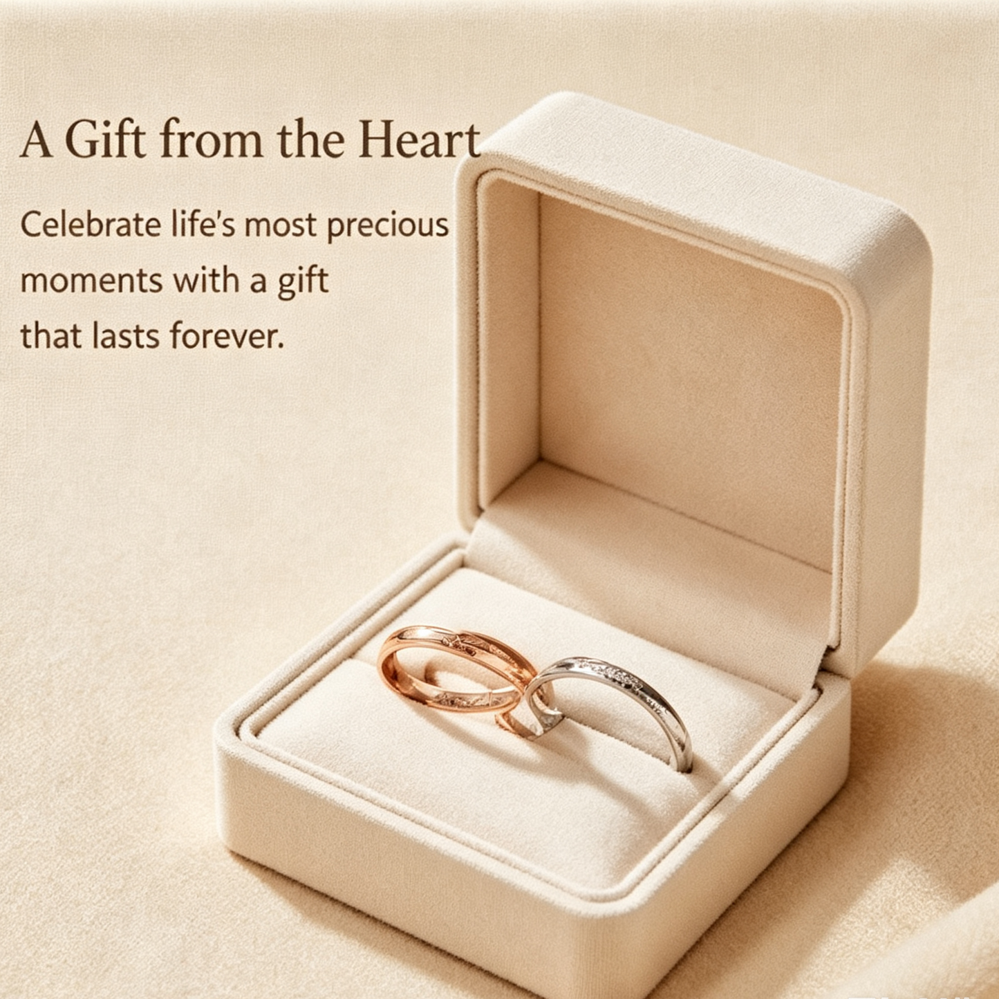 Thin Half-Pave Couple Ring Set
