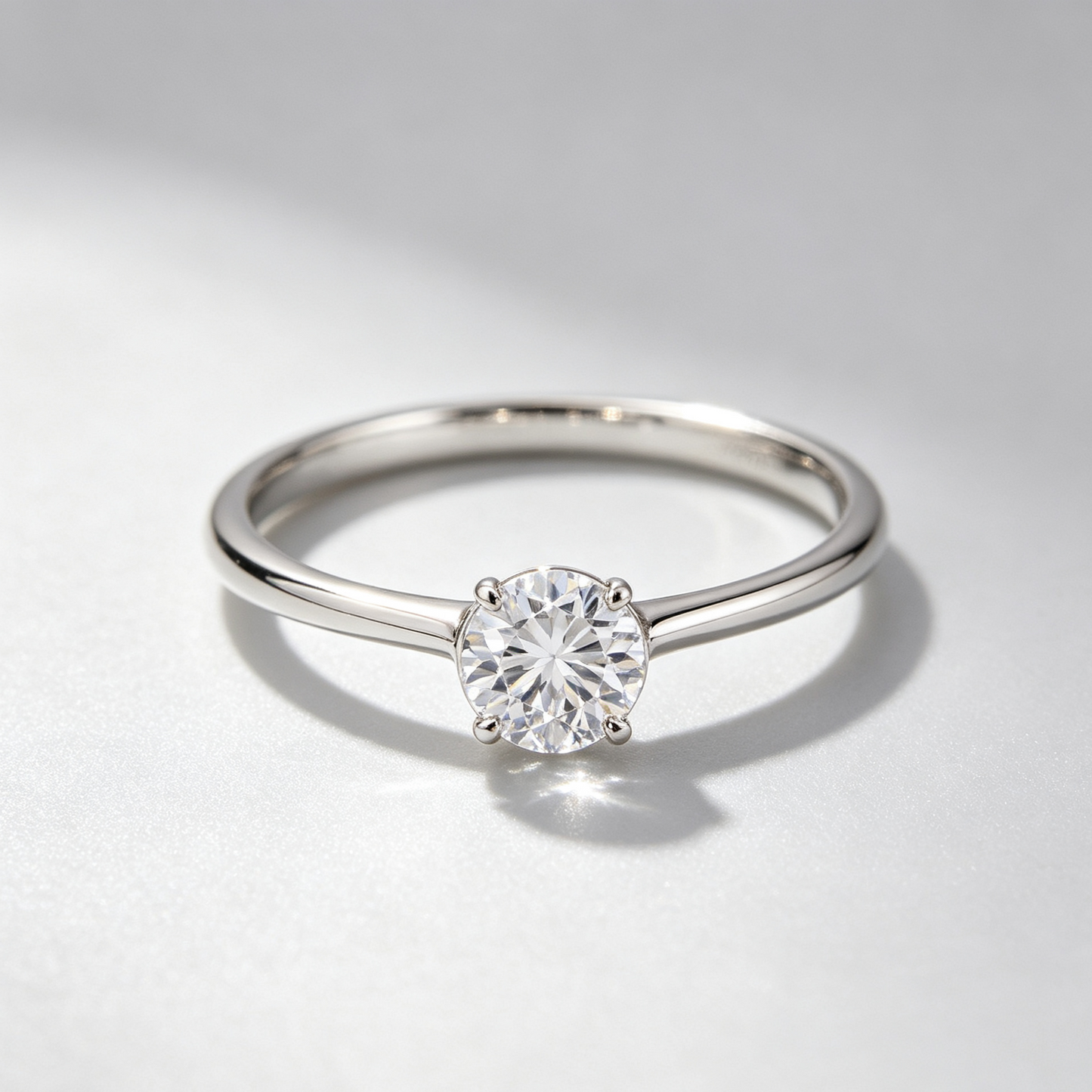 Classic 4-Prong Round Solitaire Ring