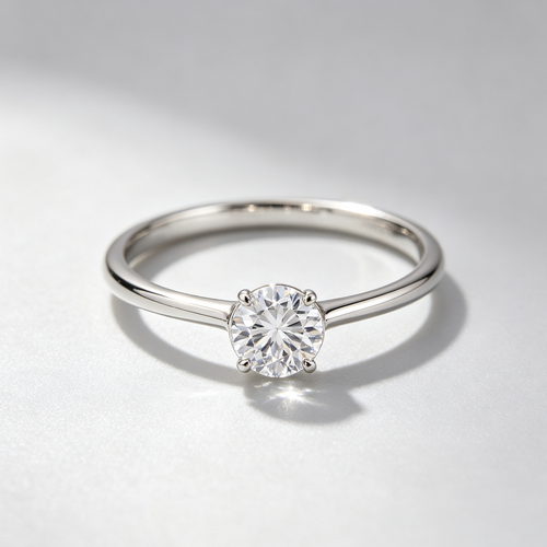 Classic 4-Prong Round Solitaire Ring