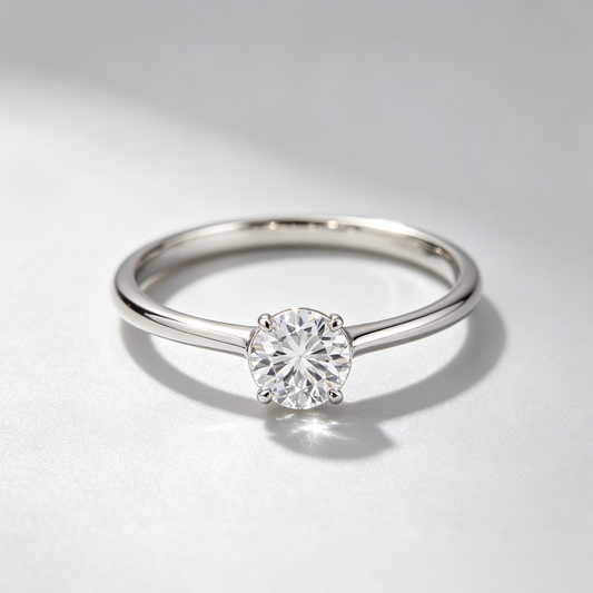 Classic 4-Prong Round Solitaire Ring