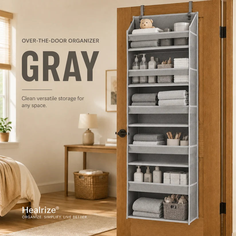 🌞 TODAY’S SPECIAL OFFER | Over the Door Organizer with Pockets for Bedroom, Bathroom, Nursery & Closet Storage 🌞