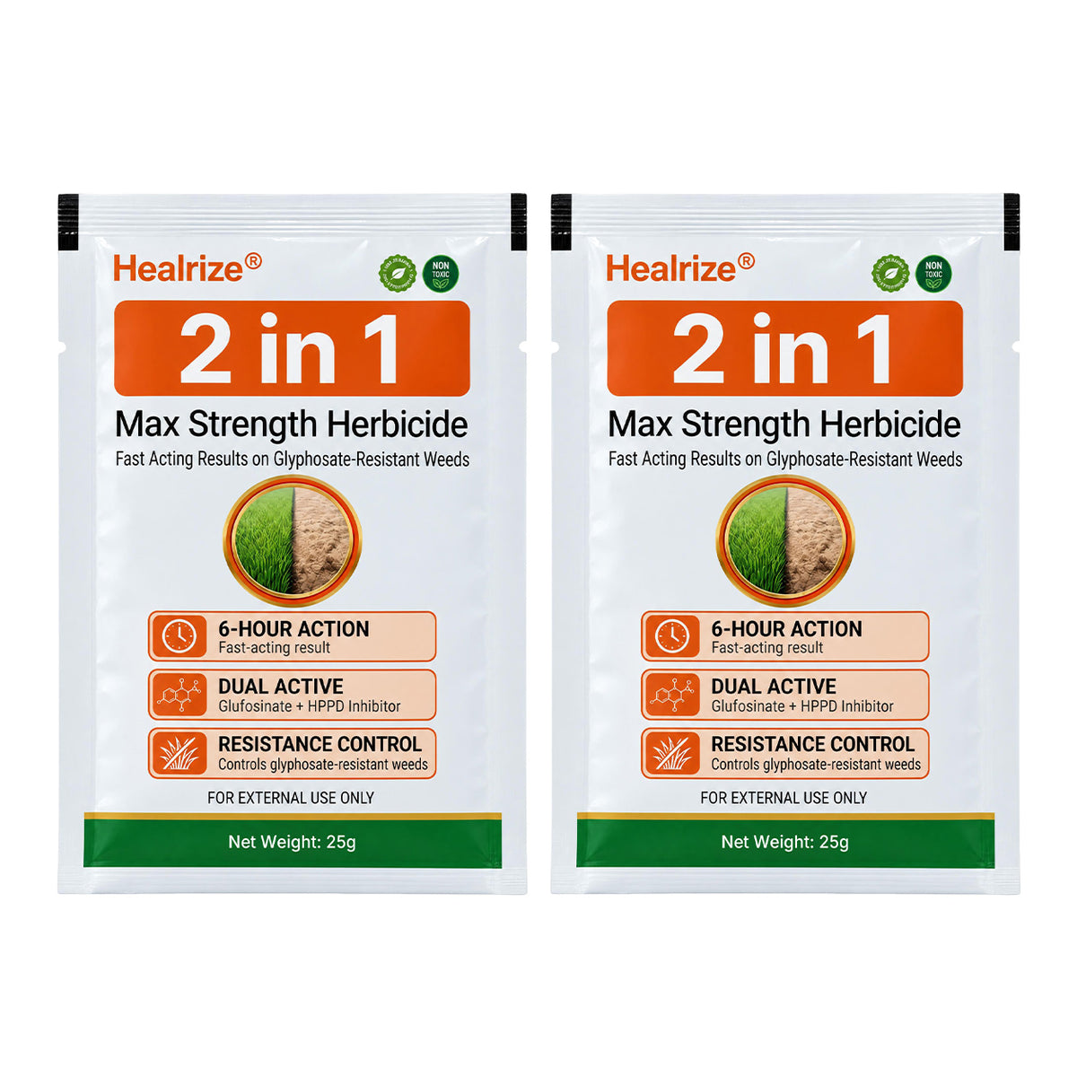 Healrize® 2 in 1 Max Power Herbicide（Kill Tough Weeds & Grass — Down to the Root）
