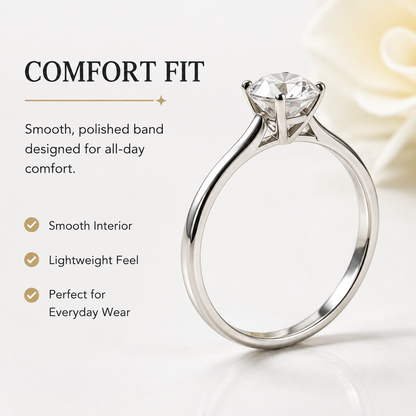Classic 4-Prong Round Solitaire Ring