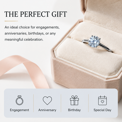 Classic 4-Prong Round Solitaire Ring