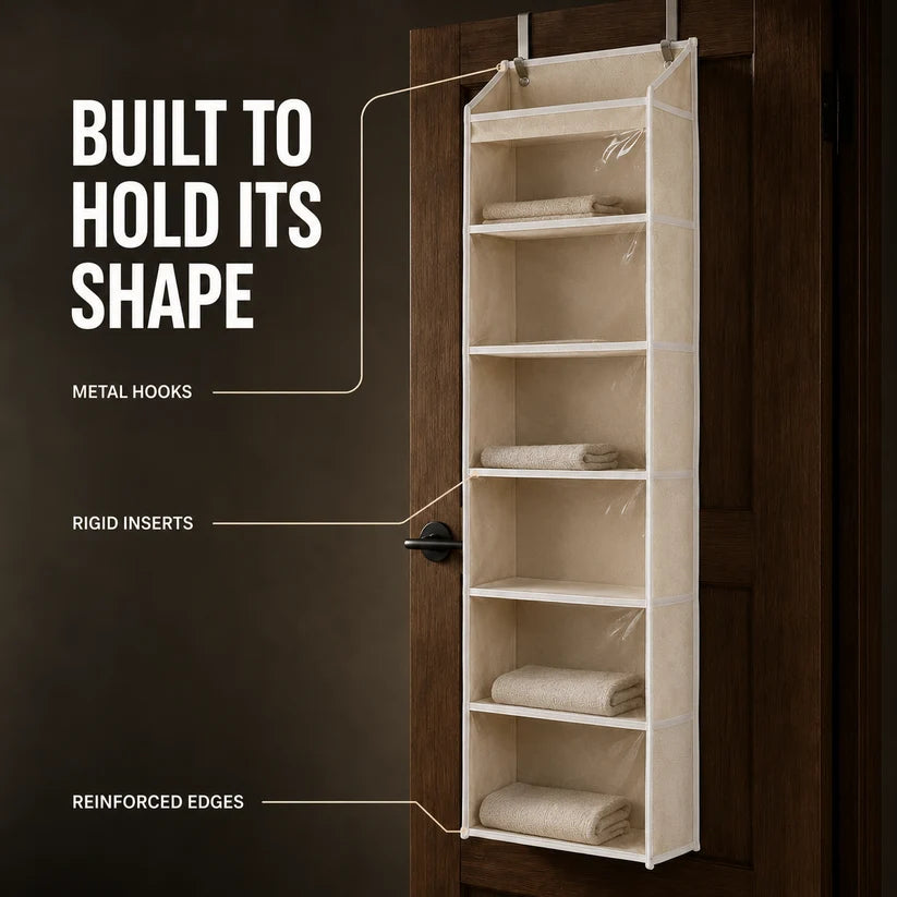 🌞 TODAY’S SPECIAL OFFER | Over the Door Organizer with Pockets for Bedroom, Bathroom, Nursery & Closet Storage 🌞