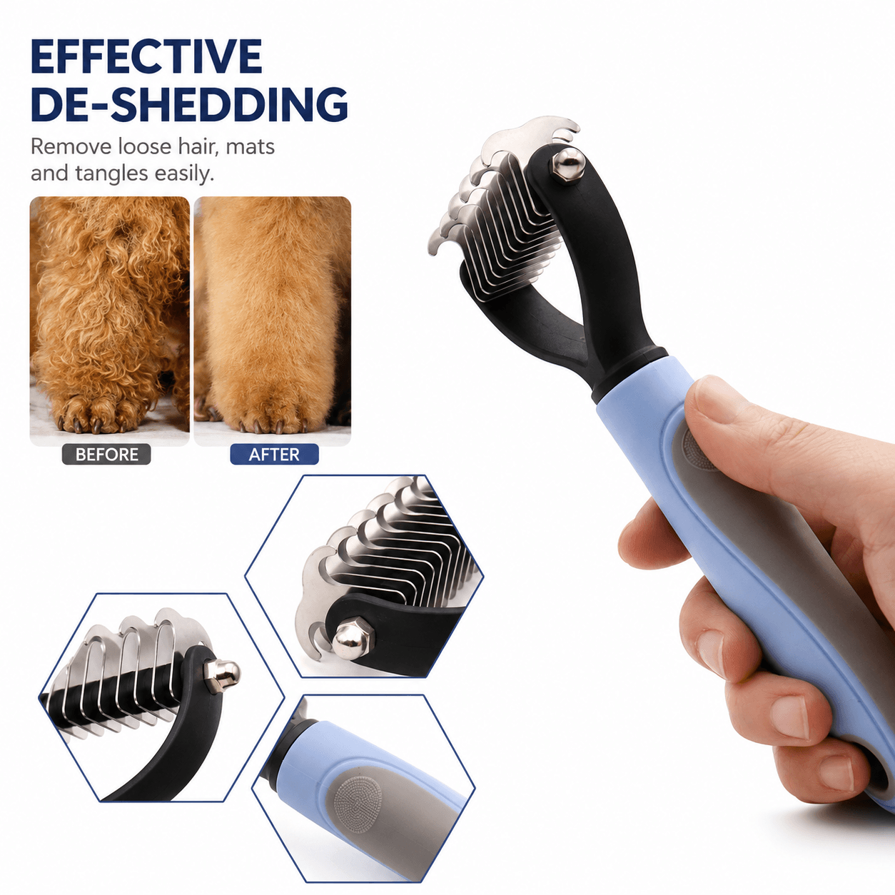 Doublel-Sided Pet Grooming Comb