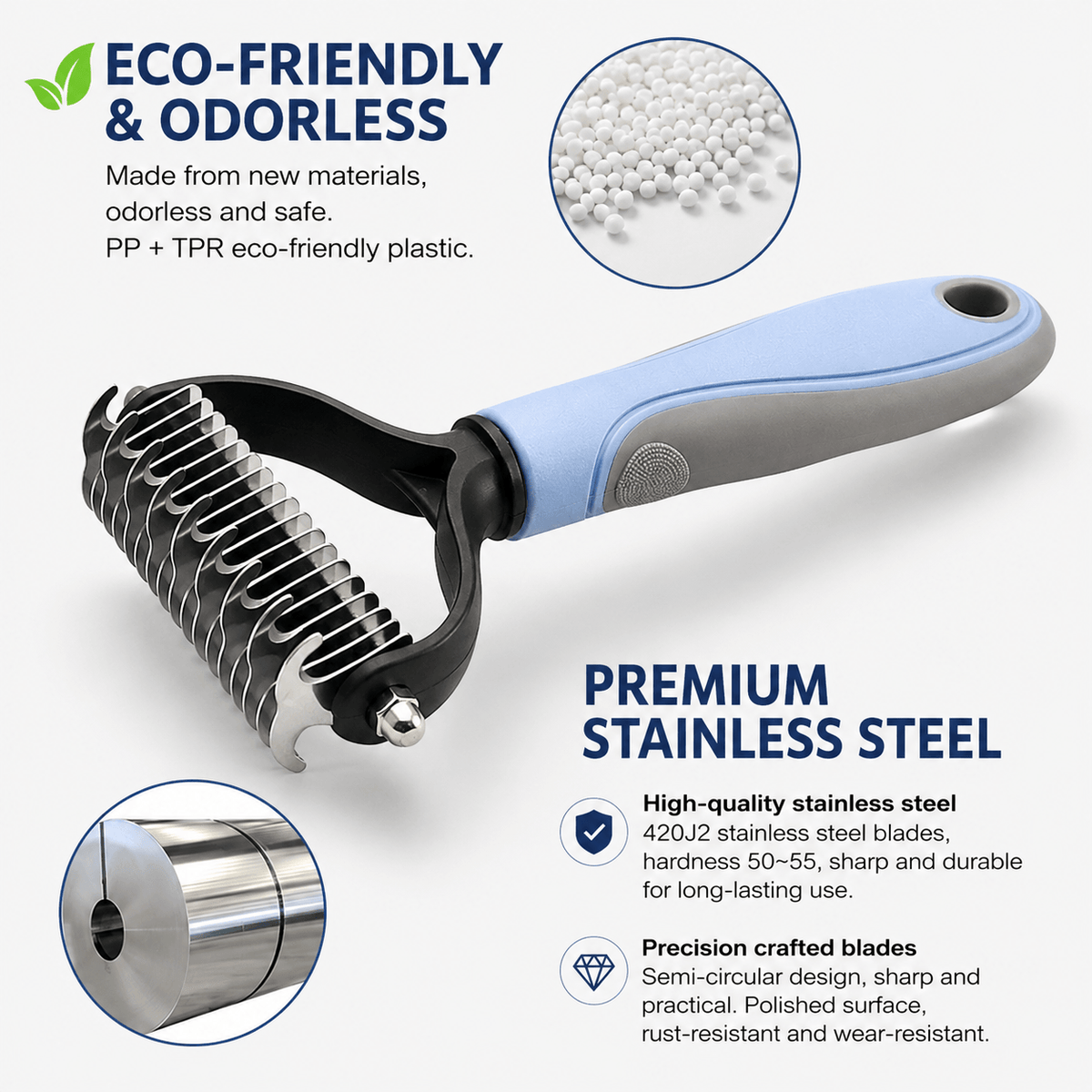 Doublel-Sided Pet Grooming Comb