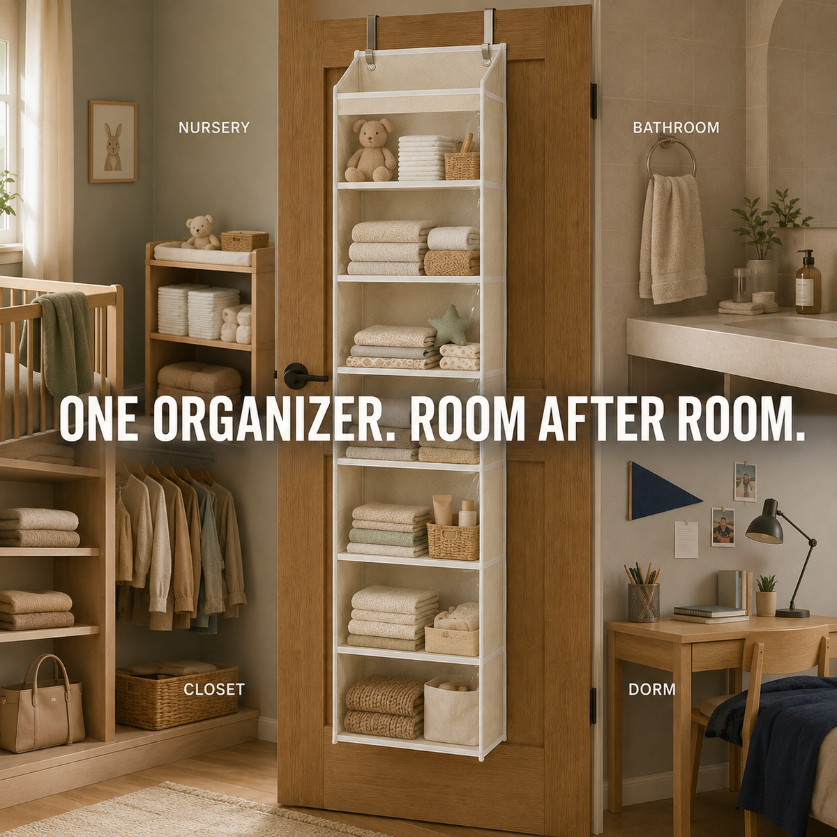 Over the Door Organizer with Pockets
