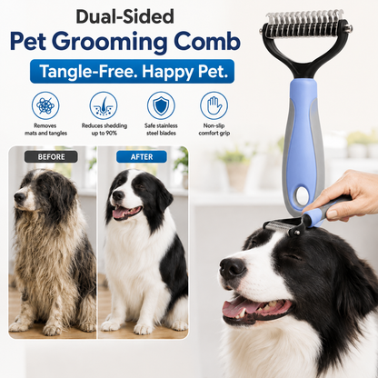 Doublel-Sided Pet Grooming Comb