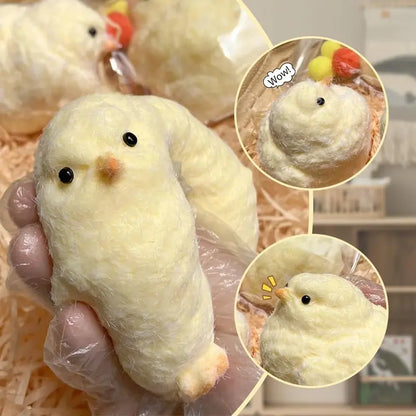 【Buy 3 Get 1 Free】Food-Grade Silicone Little Yellow Chicken Slow-Rising Animal Squishy Stress Relief Toy