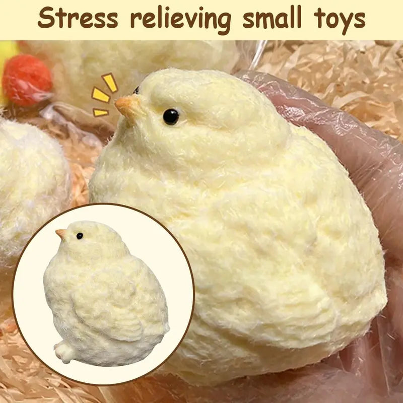 【Buy 3 Get 1 Free】Food-Grade Silicone Little Yellow Chicken Slow-Rising Animal Squishy Stress Relief Toy