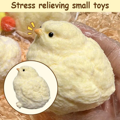 【Buy 3 Get 1 Free】Food-Grade Silicone Little Yellow Chicken Slow-Rising Animal Squishy Stress Relief Toy