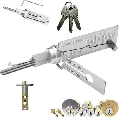 Pro Series Precision Locksmith Pick Set – Stainless Steel Decoder & Keyway Tools
