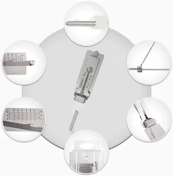 Pro Series Precision Locksmith Pick Set – Stainless Steel Decoder & Keyway Tools