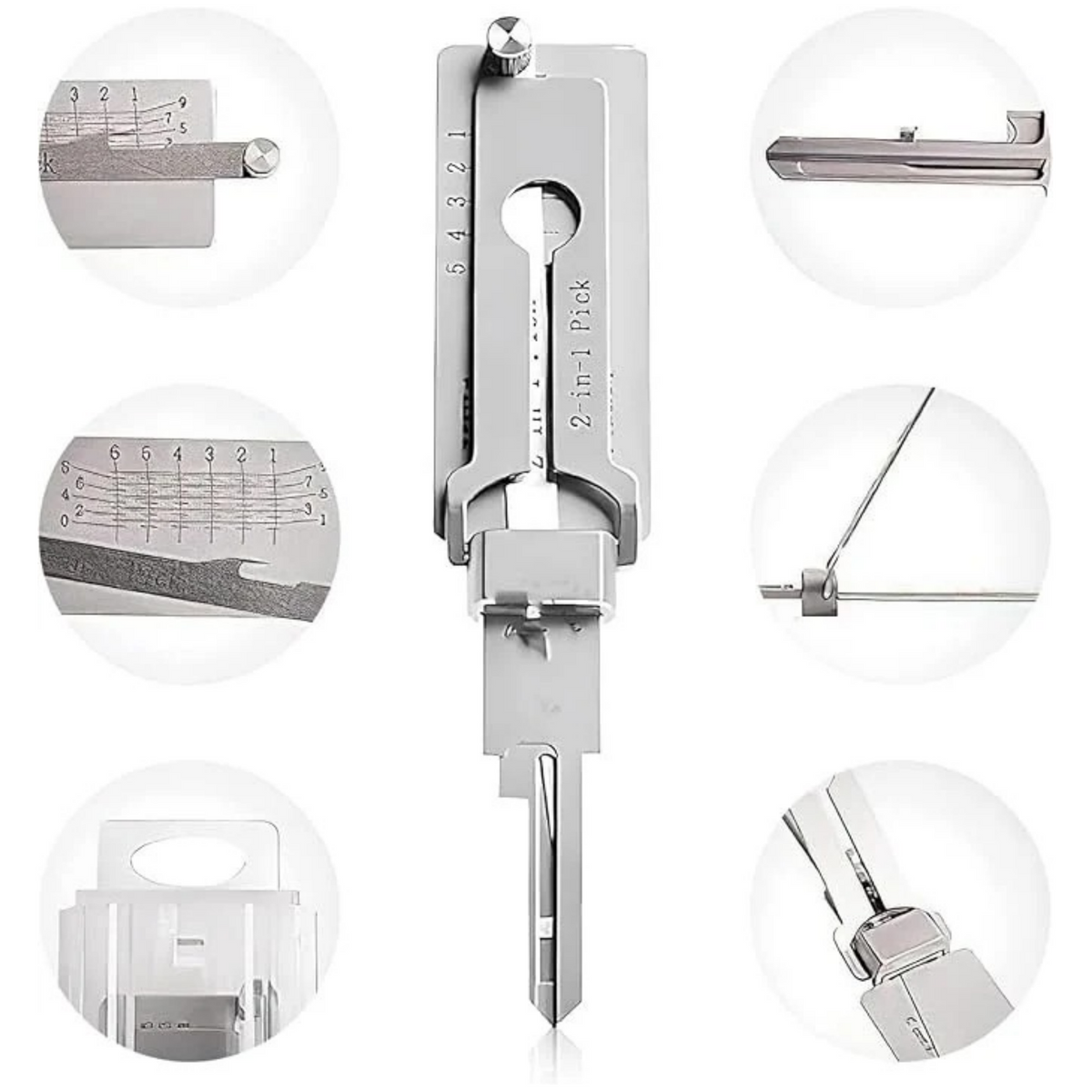 Pro Series Precision Locksmith Pick Set – Stainless Steel Decoder & Keyway Tools