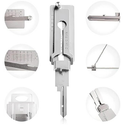 Pro Series Precision Locksmith Pick Set – Stainless Steel Decoder & Keyway Tools