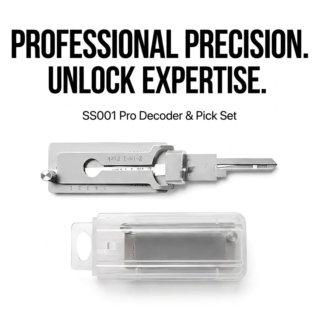 Pro Series Precision Locksmith Pick Set – Stainless Steel Decoder & Keyway Tools